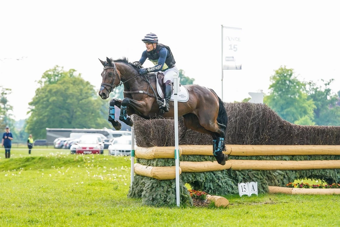 Harry Bragg jumping a cross country jump